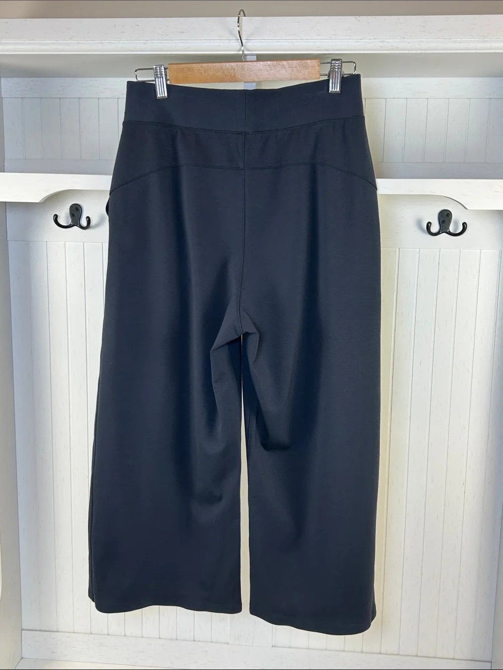 Lululemon Wide Leg Crop Pants Blue Gray Pull On Size 8